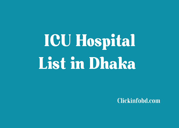 ICU Hospital List in Dhaka 2026